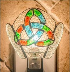 Trinity Knot Stained Glass Night Light